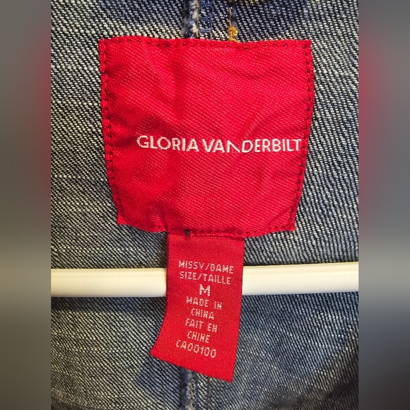 EUC Gloria Vanderbilt Jean Jacket Medium - Picture 3 of 4